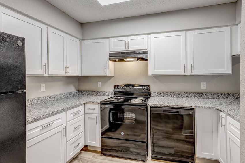 Kitchen with new appliances at The Life at Highland Village, Missouri, 64129 - Photo Gallery 1