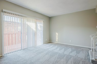 Living room with upgraded carpet