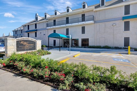 A large building with a sign that says "Westgate" in front of it.
