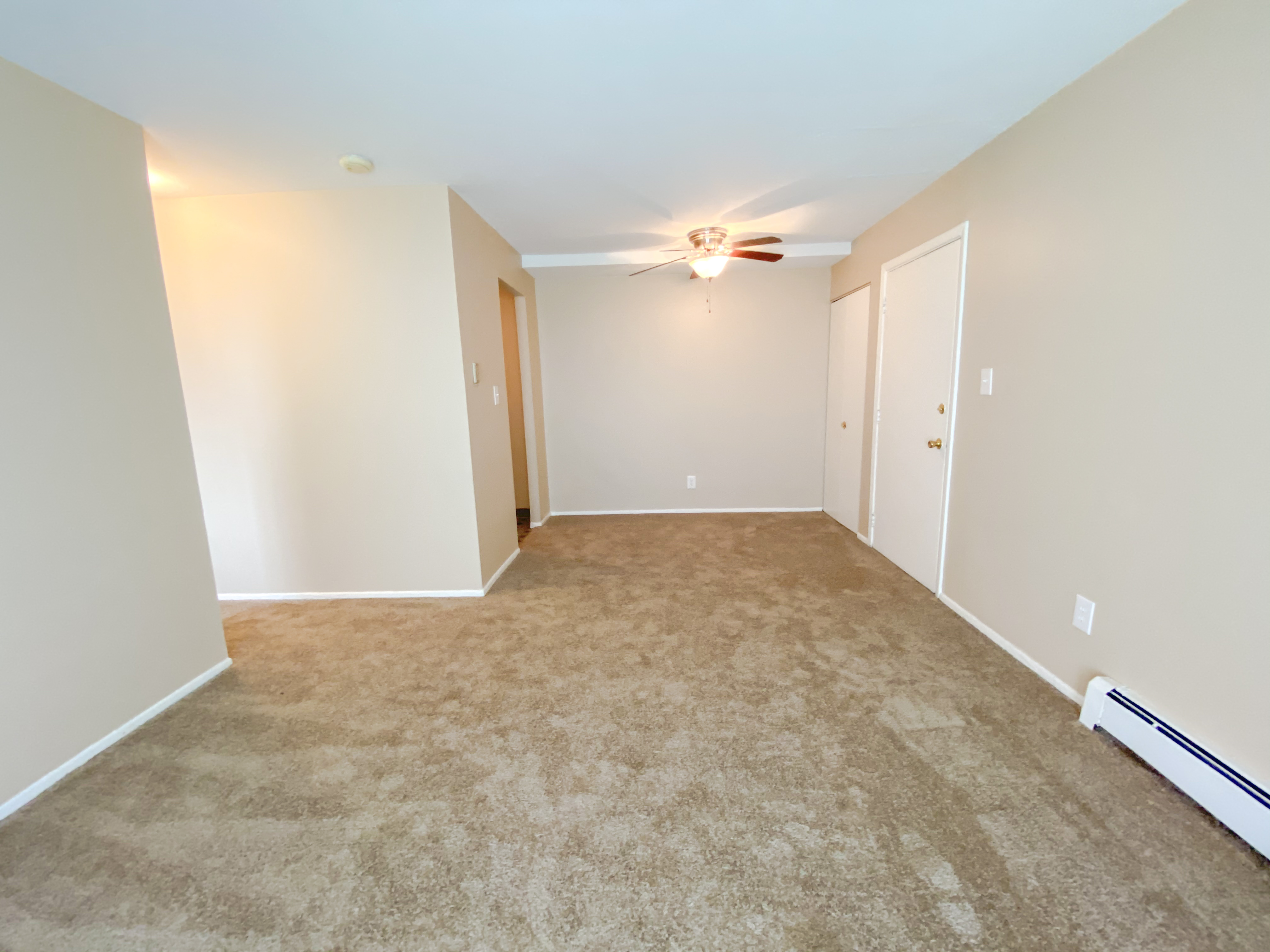 1 Bed Apartment - Living Room & Dining Area