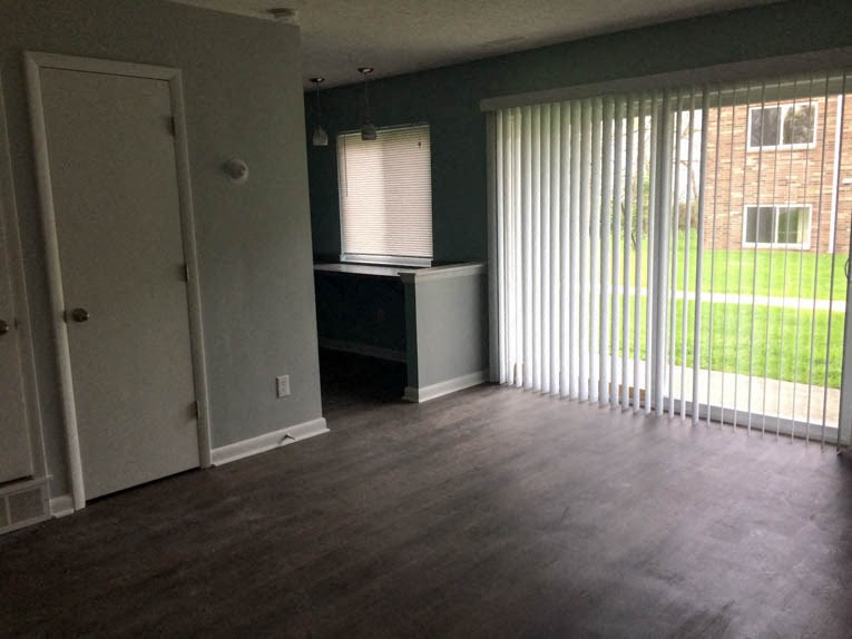 Unfurnished Living Area at Garfield Villa Apartments, Garfield Heights