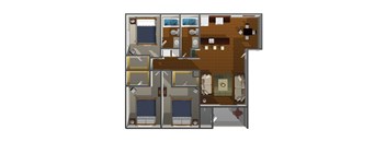 Three Bedroom Two Bath