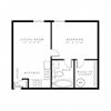 One Bedroom Floor Plan