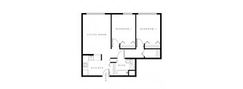 Two bedroom floor plan