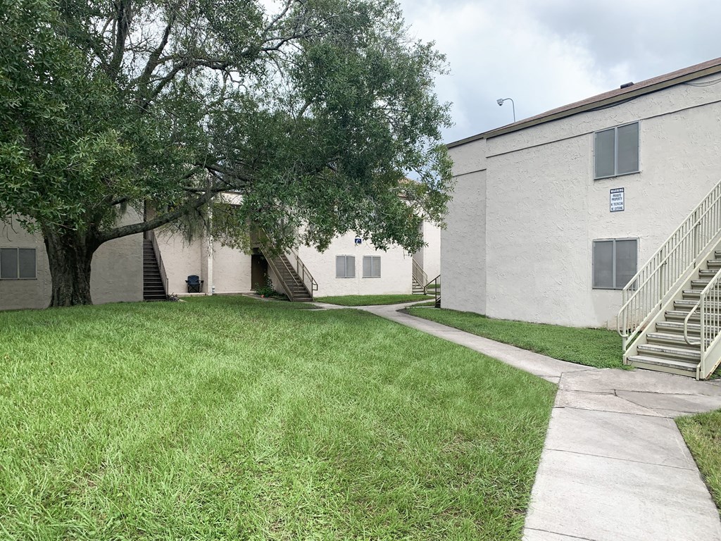 Open spaces create a parklike setting