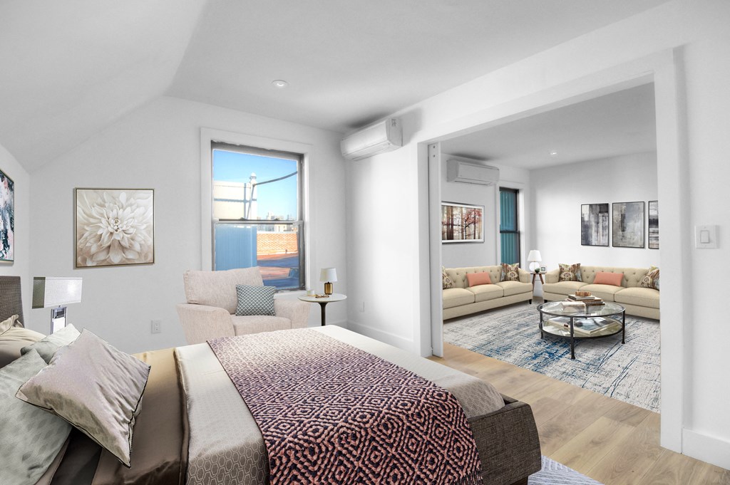 Bedroom and Living Room