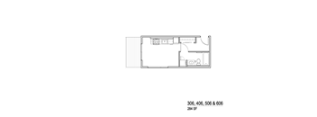 06 Floor Plan at Junction Central, Washington, 98116