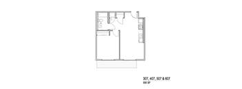 07 Floor Plan at Junction Central, Washington
