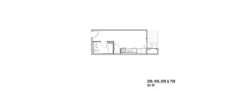 08 Floor Plan at Junction Central, Seattle, WA 98116