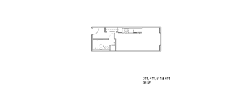 11 Floor Plan at Junction Central, Seattle, 98116