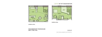 One Bedroom Townhome