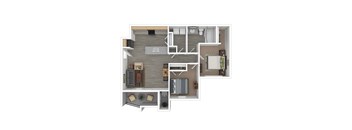 2 bedroom 1 bath