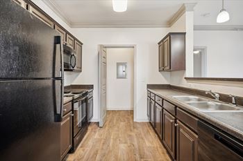 Kitchen with Black Appliances