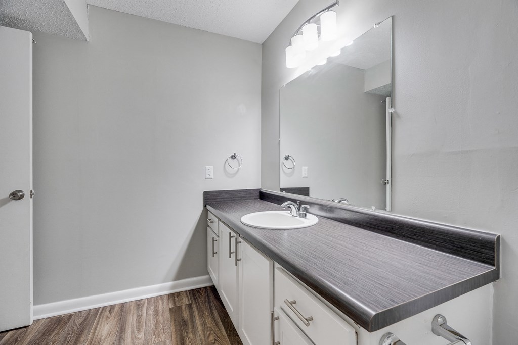 Bathroom With Large Vanity & Countertop