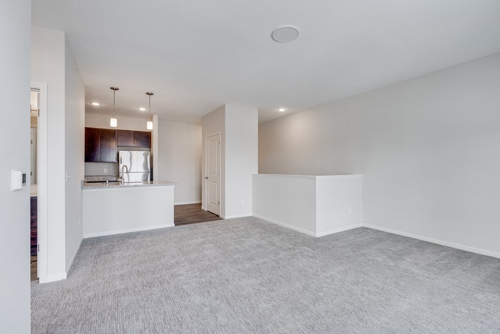 Open Concept Living Area & Kitchen