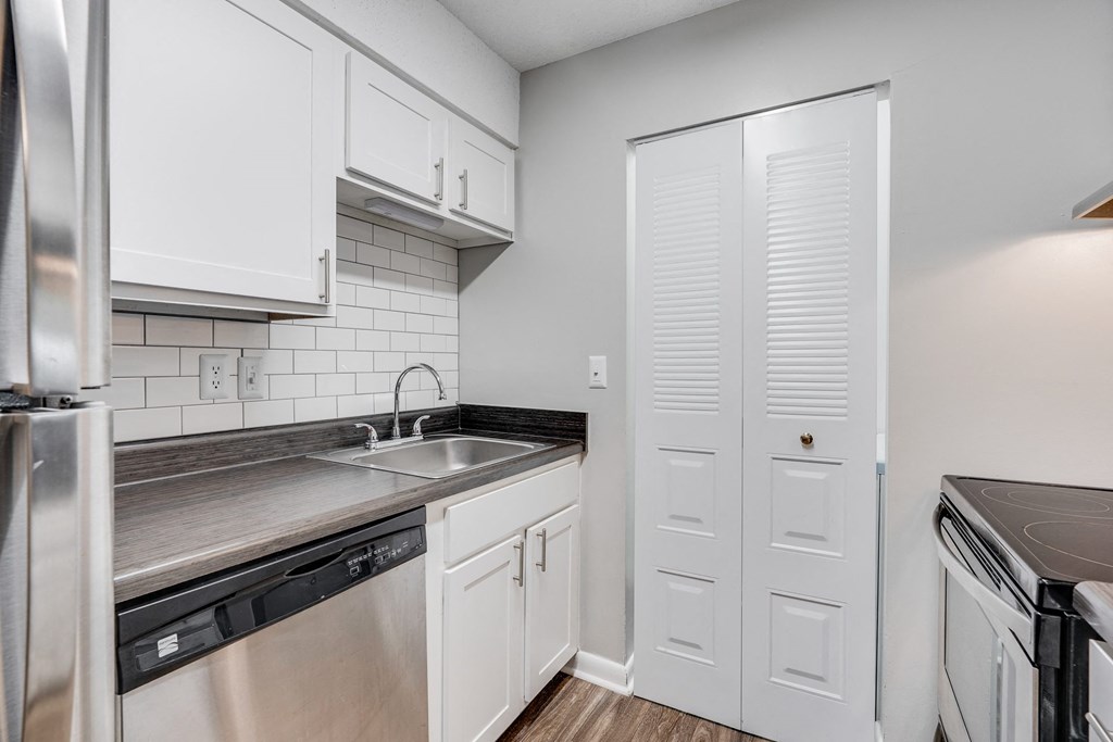 Kitchen With White Subway Tile Backsplash