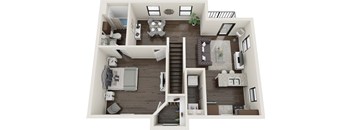 1 Bedroom Flow Floor Plan