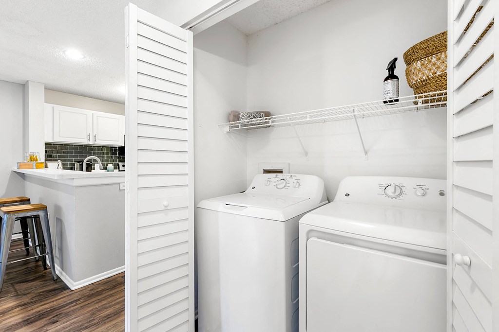 Closet Featuring Washer & Dryer