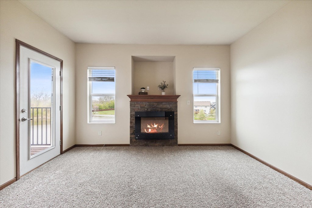 Living Room with Fireplace