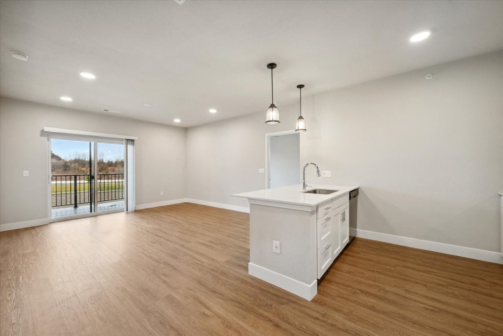 Kitchen with Wood-Style Flooring