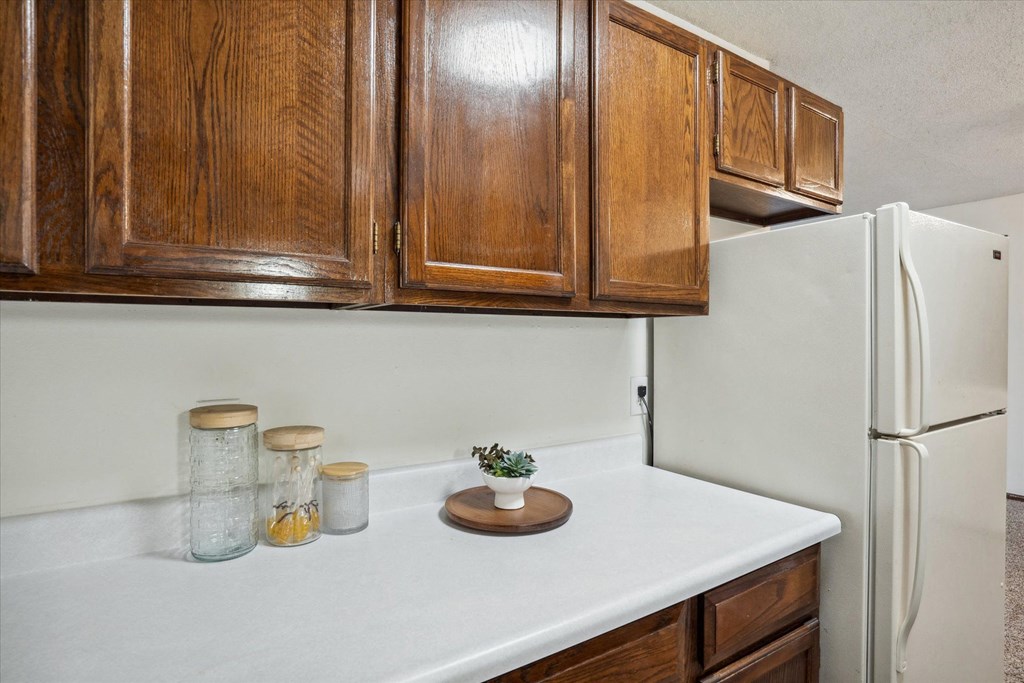 Kitchen with Wood Cabinets