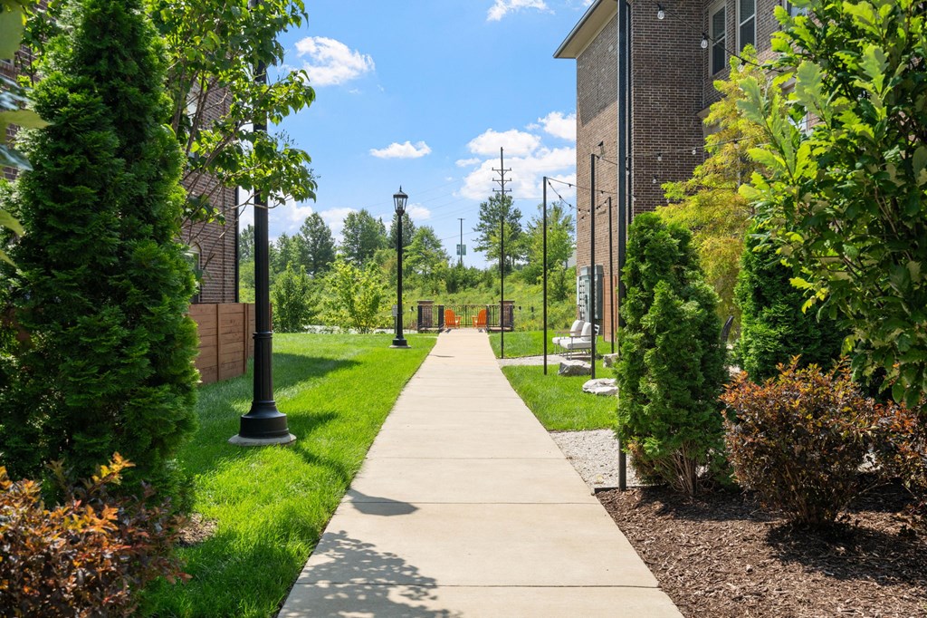 Walkway between Synergy Apartment Homes