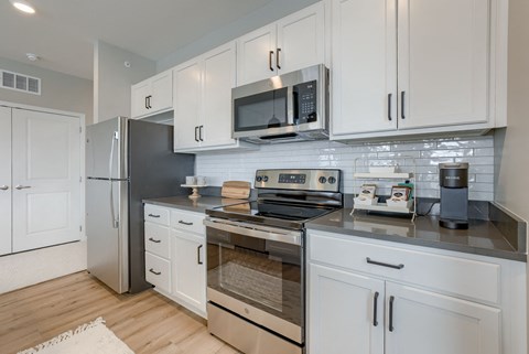 Kitchen With Stainless Steel Appliances