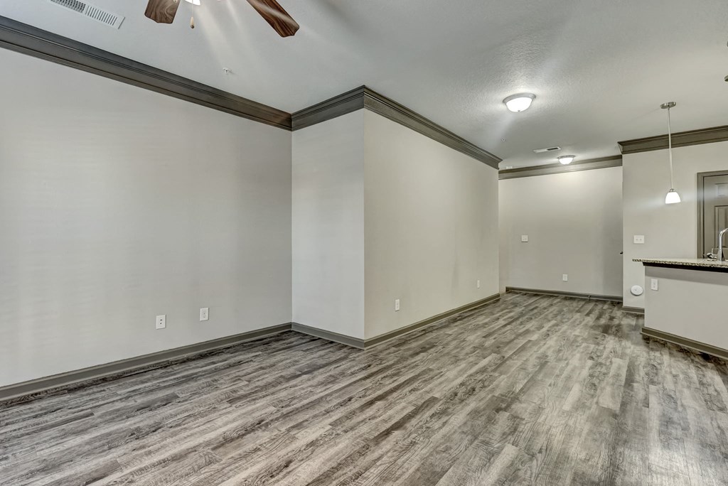 Living Area With Wood-Style Floors
