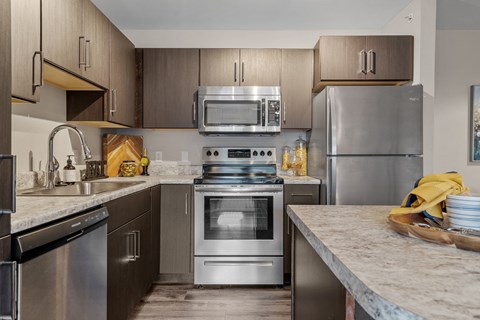 Kitchen With Stainless Steel Appliances