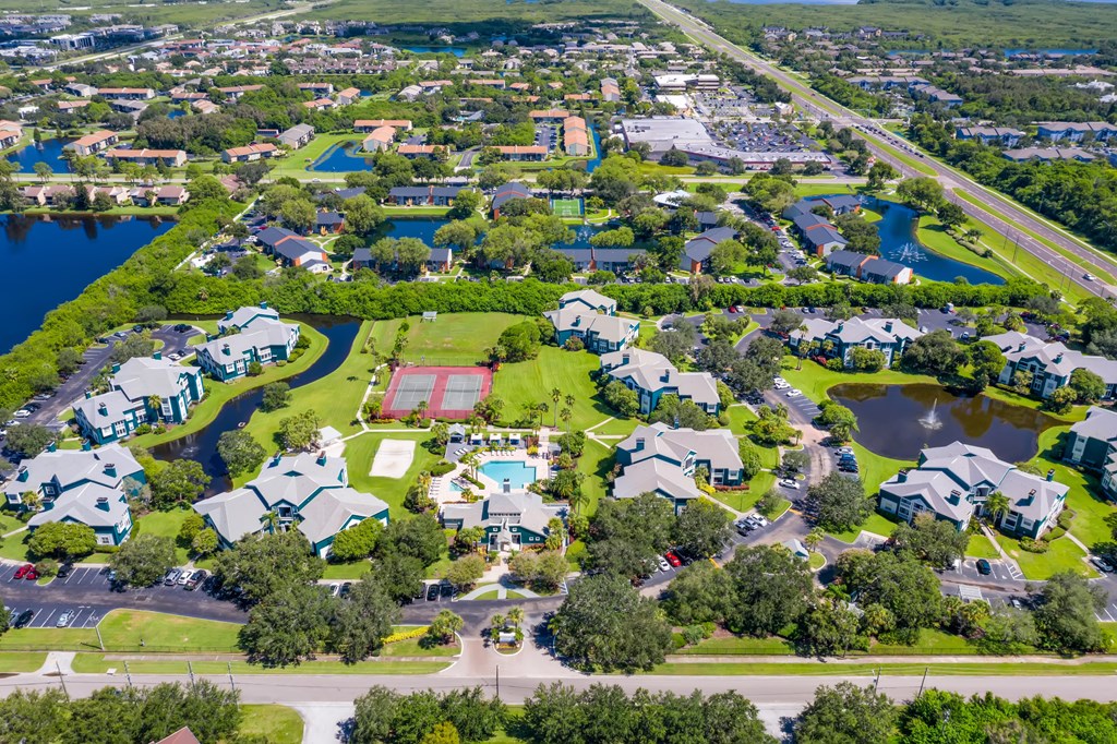 Lush Grounds & Water Features Throughout The Community