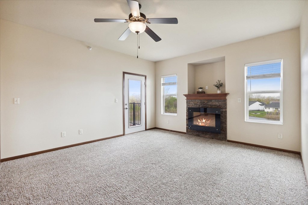 Living Room with Fireplace