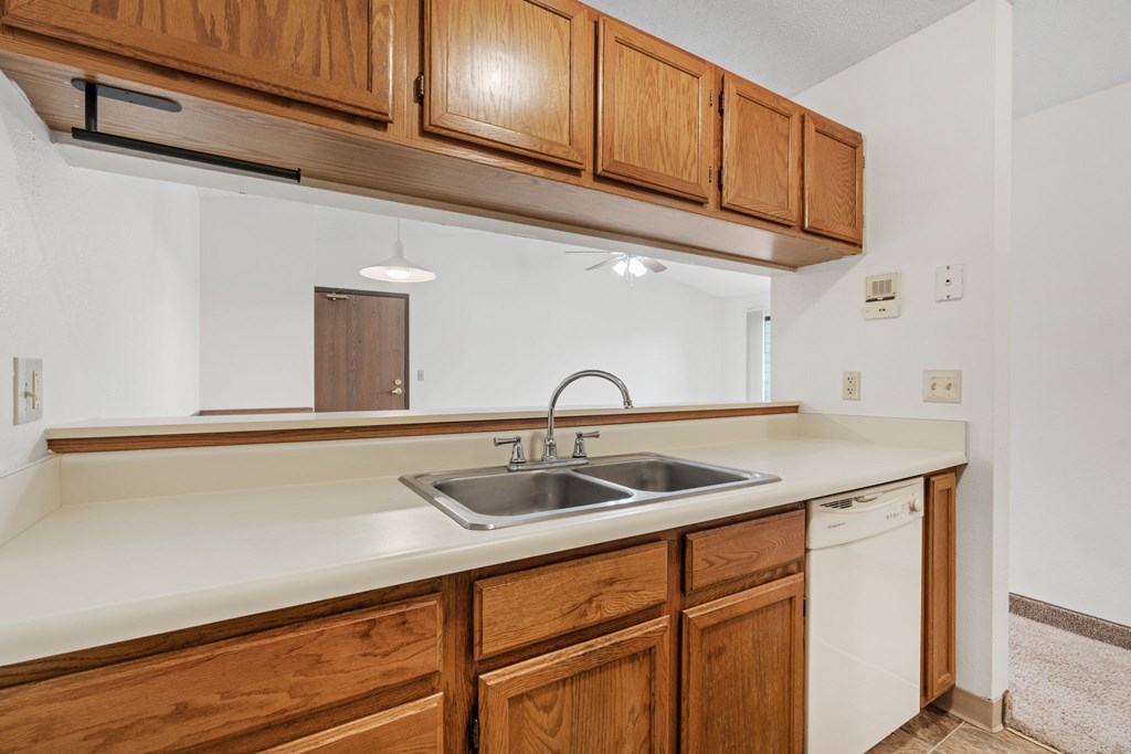 Kitchen with Wood Cabinets