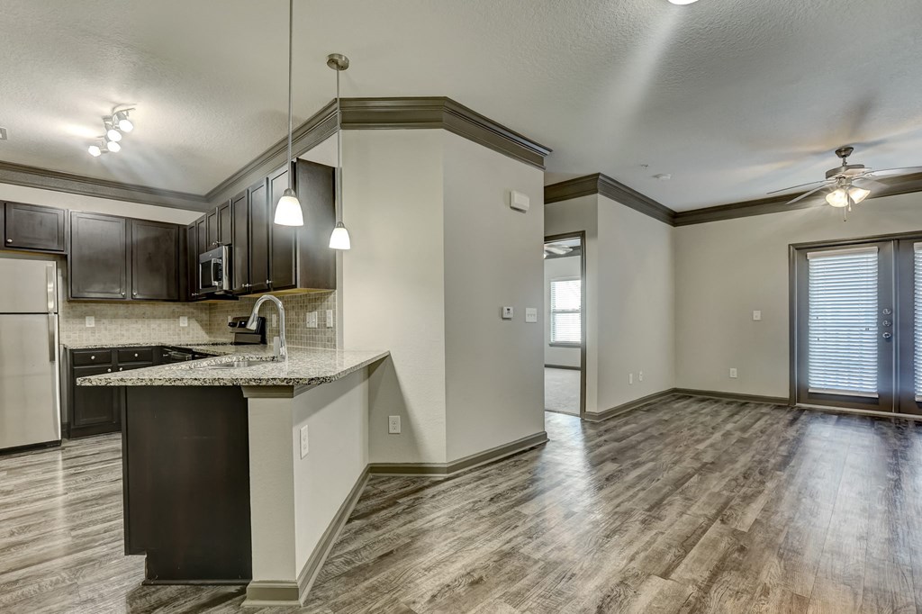 Open-Concept Living With Wood-Style Floors