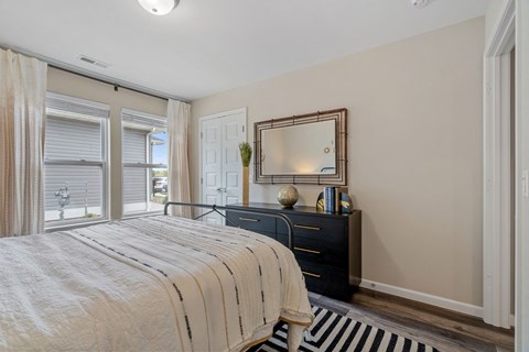 Bedroom with Large Windows