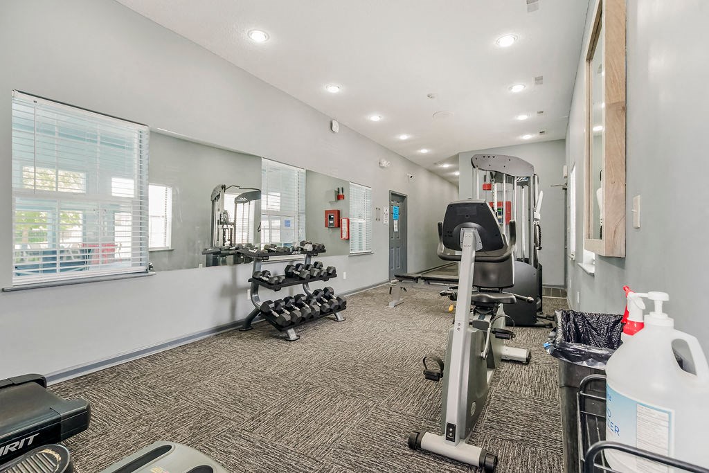 Fitness Center With Free Weights& Cardio Equipment