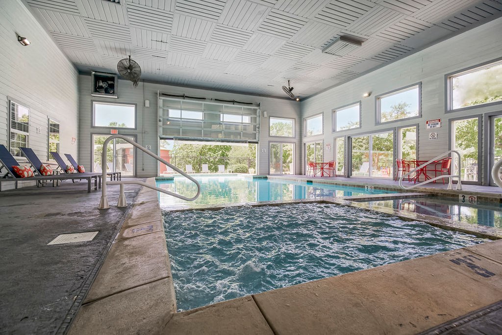 Indoor Hot Tub In The Pool Area