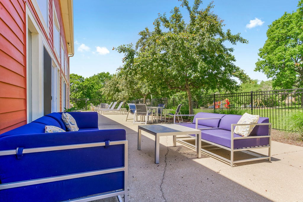 Outdoor Patio Area With Lounge Furtniture