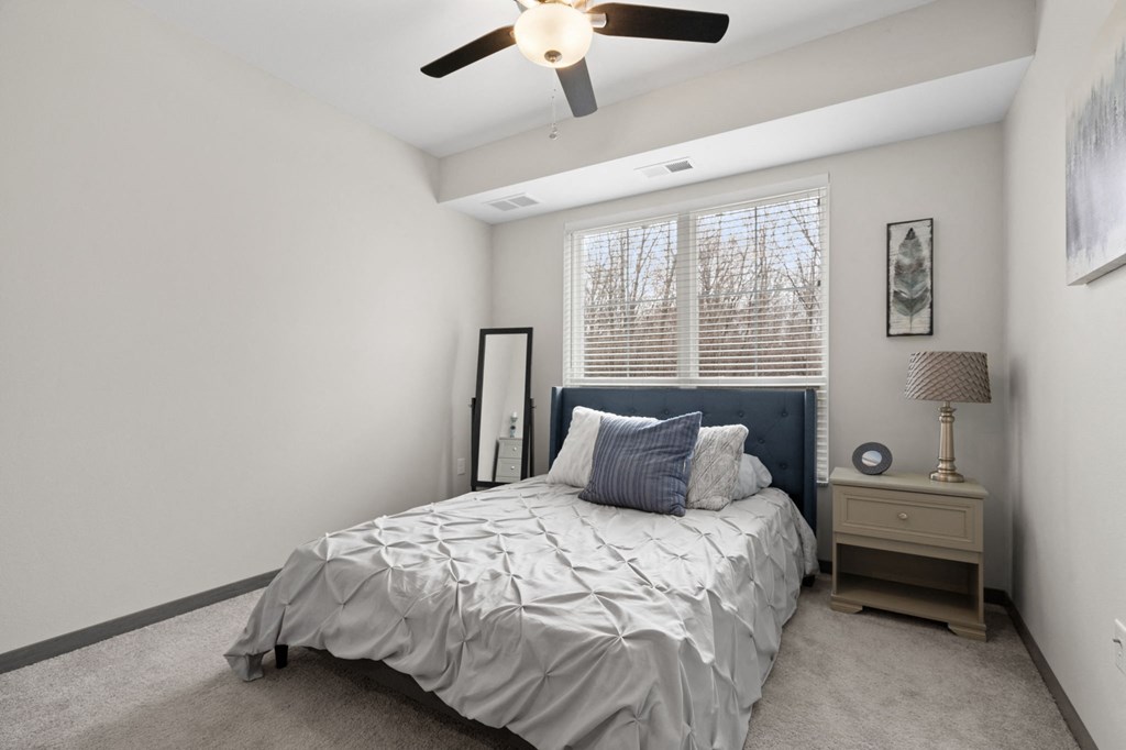 Bedroom with Large Window