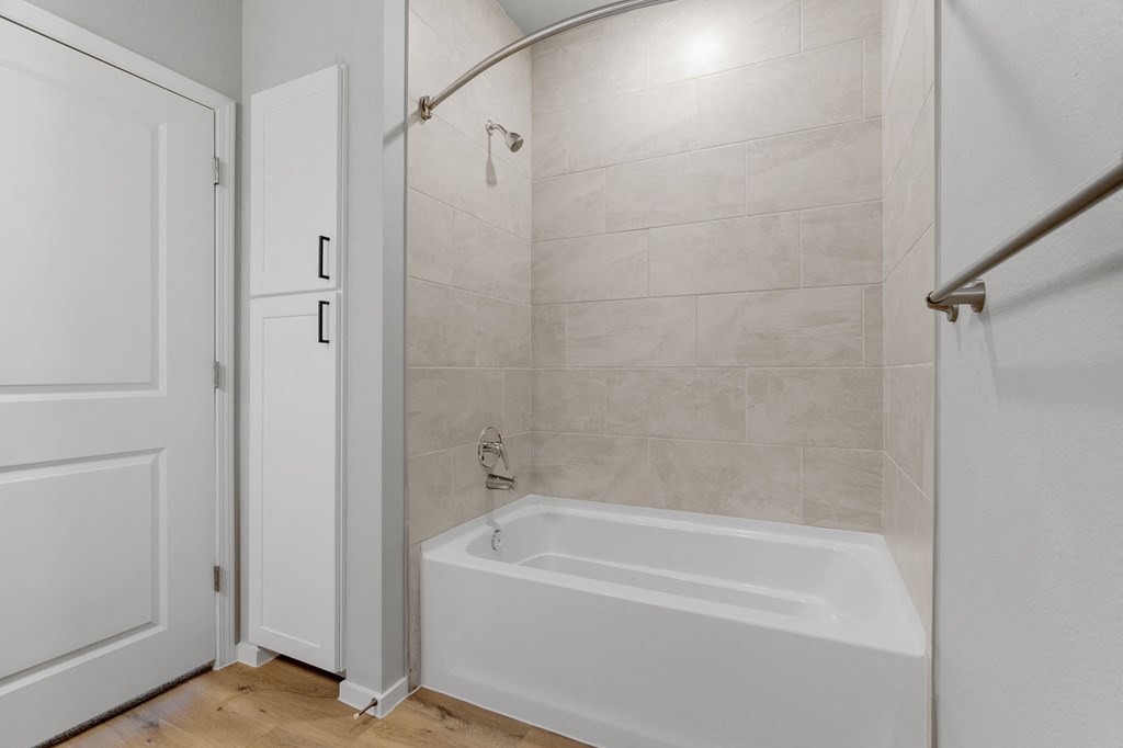 Bathtub with Tile Backsplash