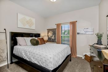 Bedroom with Plush Carpeting