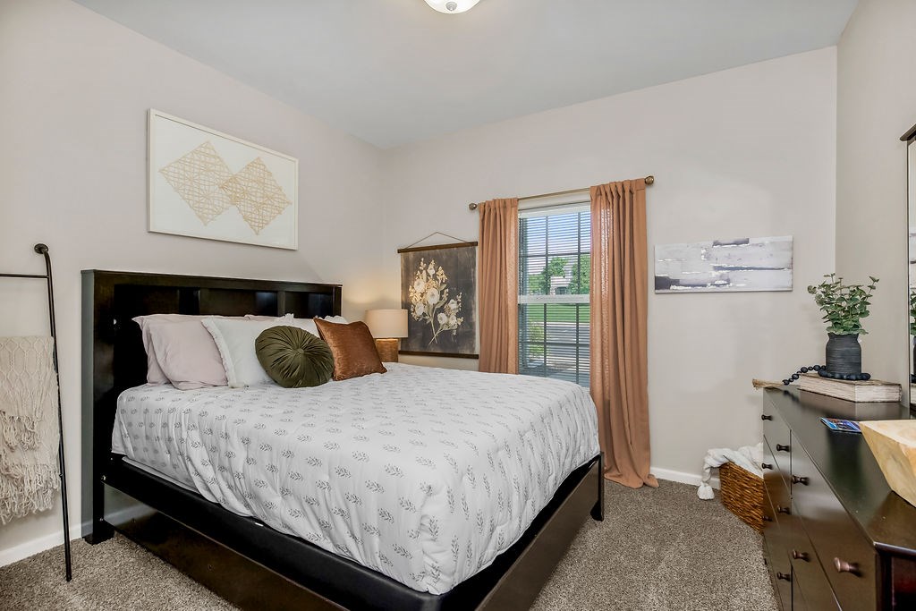Bedroom with Plush Carpeting