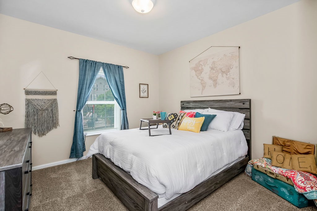 Bedroom with Plush Carpeting