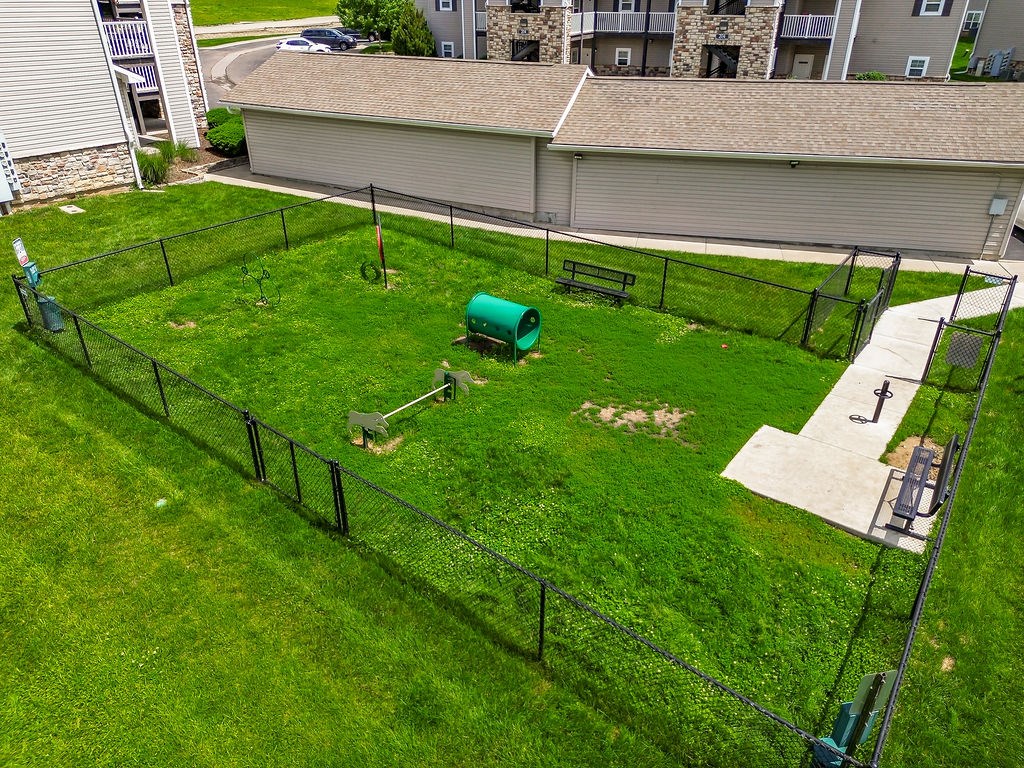 Aerial View of Dog Park