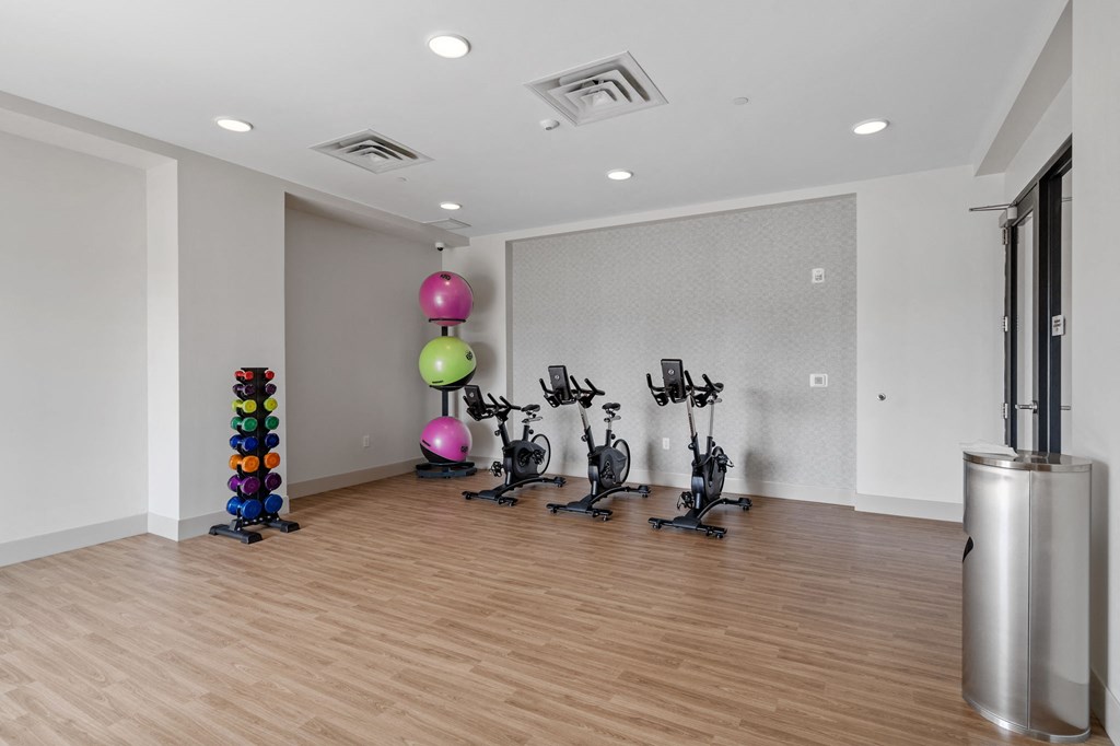 Fitness Studio with Spin Bikes