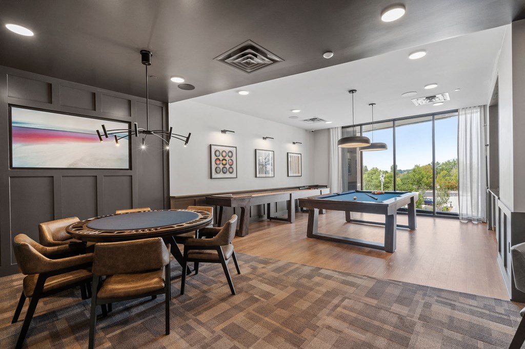 Game Room with Poker Table