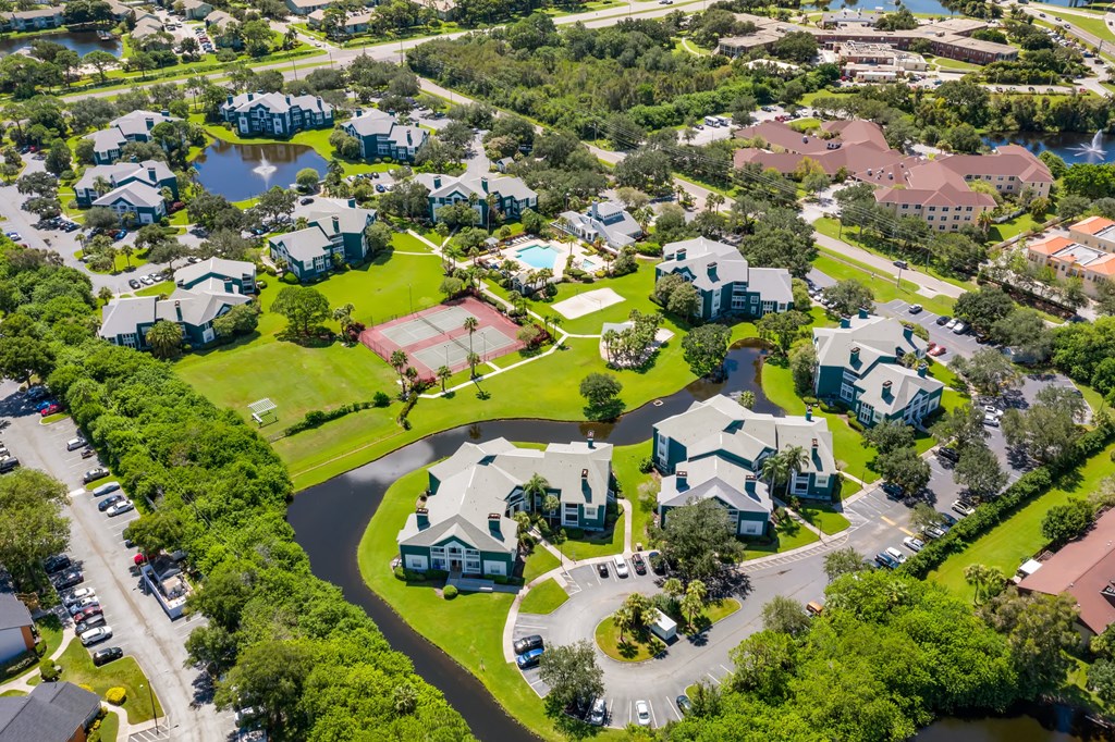 Aerial View Of Isles Of Gateway Apartment Community