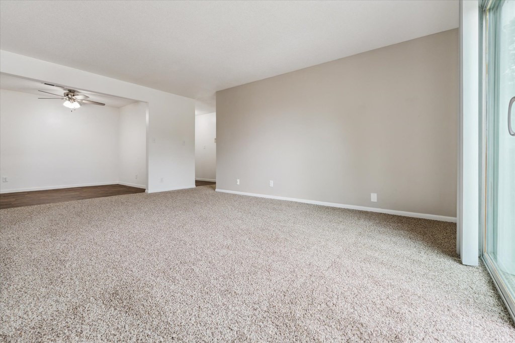 Spacious Living Room with Balcony Access