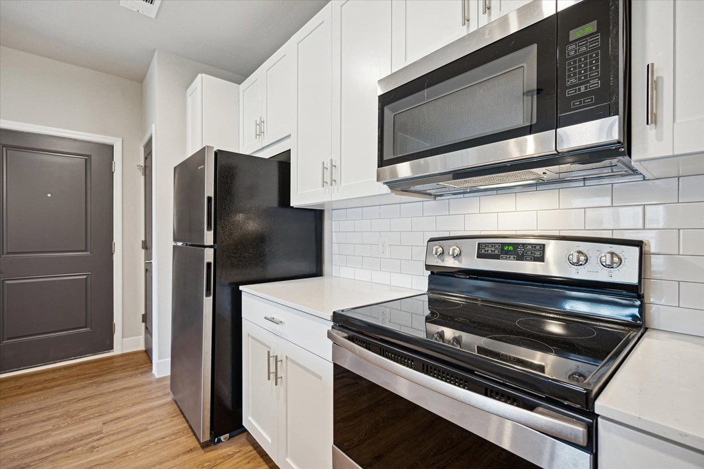 Kitchen with Subway Tile Backsplash