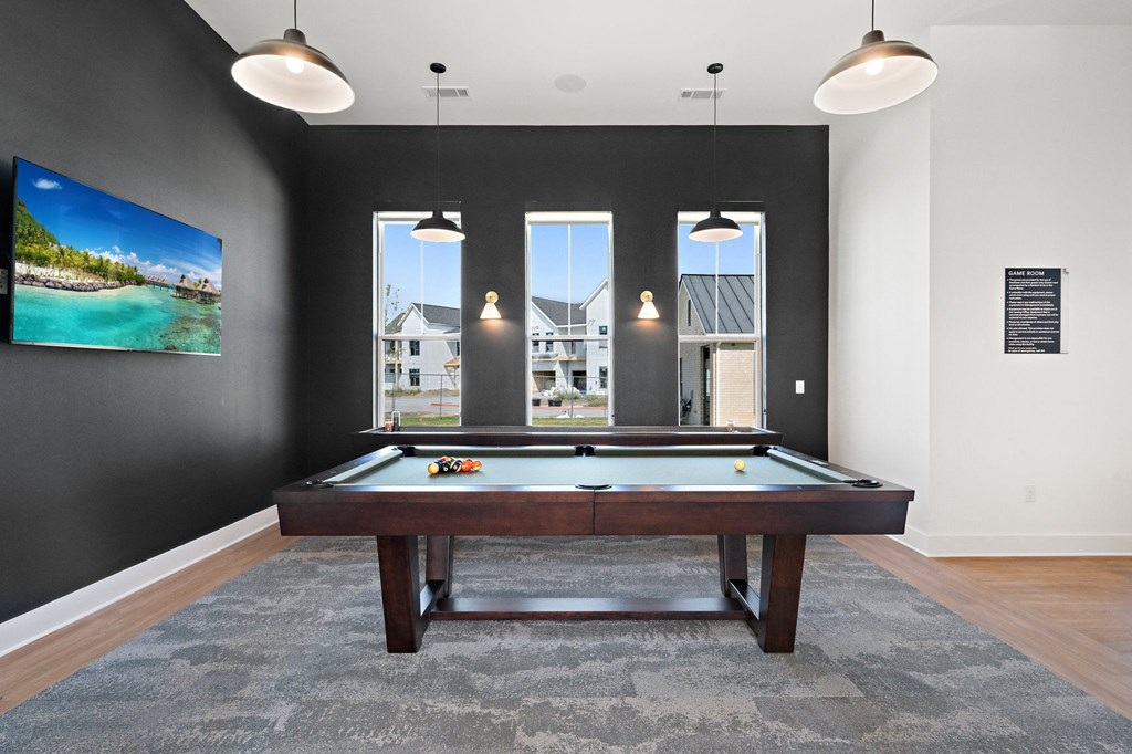 Game Room with Pool Table