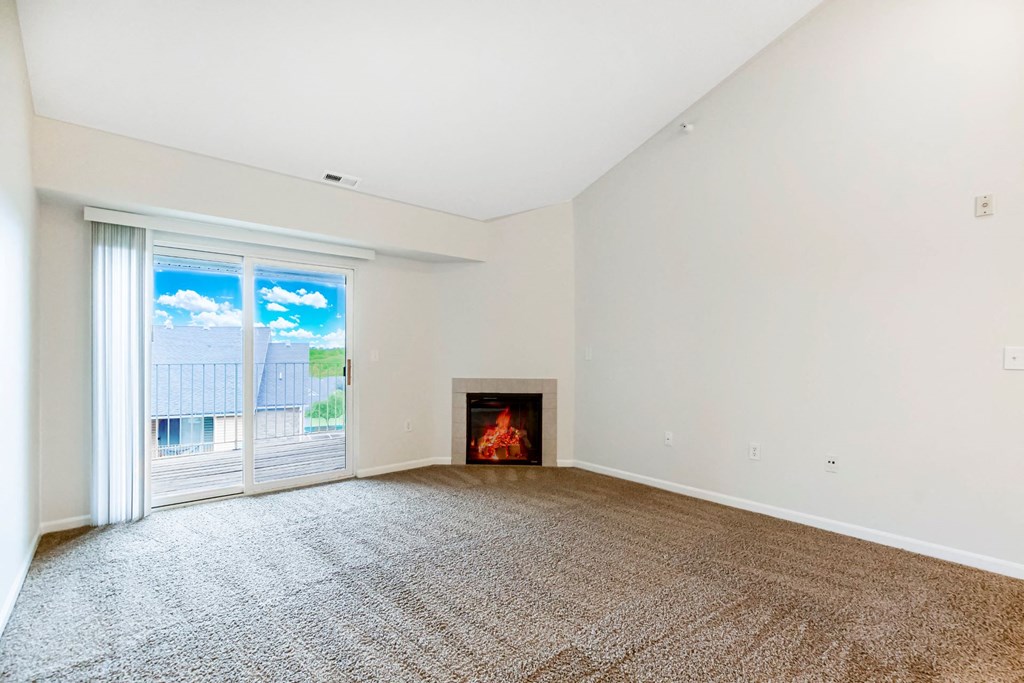 Spacious Living Area with Fireplace